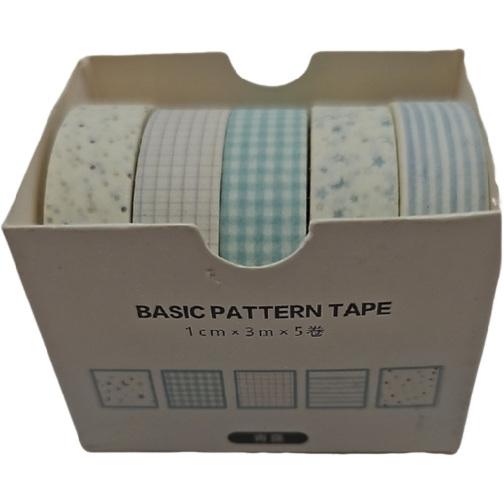 Blue Pattern Tape Set